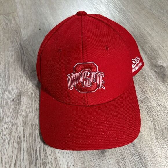 Vintage New Era Ohio State Buckeyes Hat Snapback NCAA College Football Red‎ Cap - Picture 1 of 8
